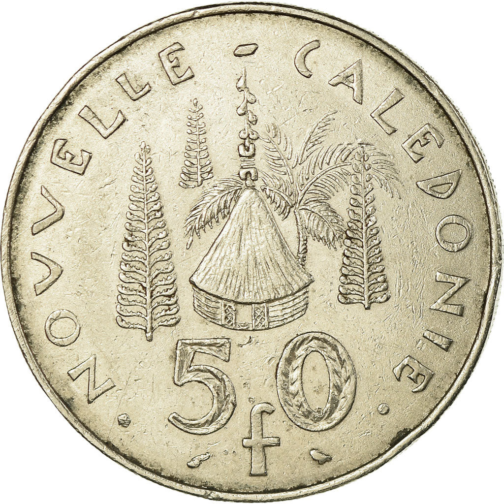 Coin, New Caledonia, 50 Francs, 1967, Paris, EF(40-45), Nickel, KM:7