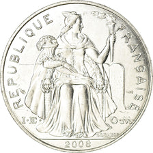 Coin, New Caledonia, 5 Francs, 2008, Paris, MS(63), Aluminum, KM:16