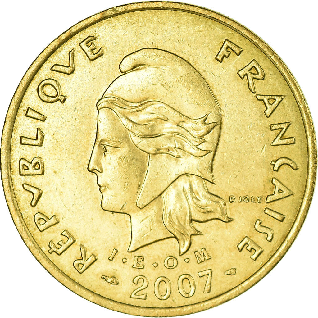 Moneta, Nuova Caledonia, 100 Francs, 2007, Paris, BB, Alluminio-bronzo, KM:15a