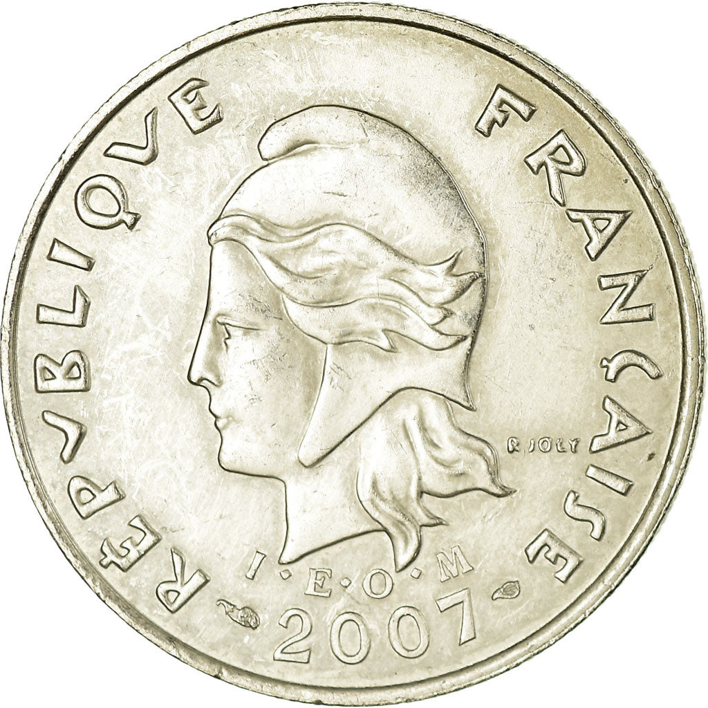 Coin, New Caledonia, 10 Francs, 2007, Paris, EF(40-45), Copper-nickel, KM:11a