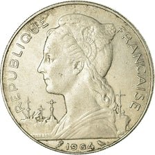 Coin, Réunion, 100 Francs, 1964, EF(40-45), Nickel, KM:13