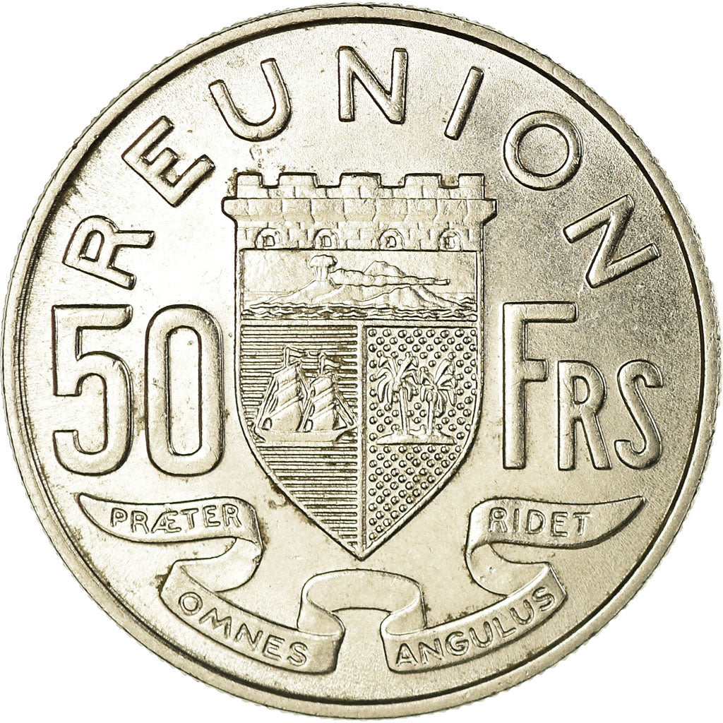 Coin, Réunion, 50 Francs, 1962, AU(55-58), Nickel, KM:12