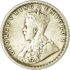 Coin, INDIA-BRITISH, George V, 1/2 Rupee, 1919, EF(40-45), Silver, KM:522