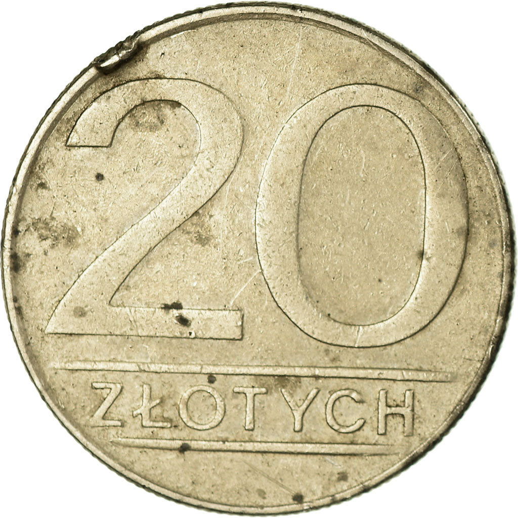 Coin, Poland, 20 Zlotych, 1987, Warsaw, VF(30-35), Copper-nickel, KM:153.1