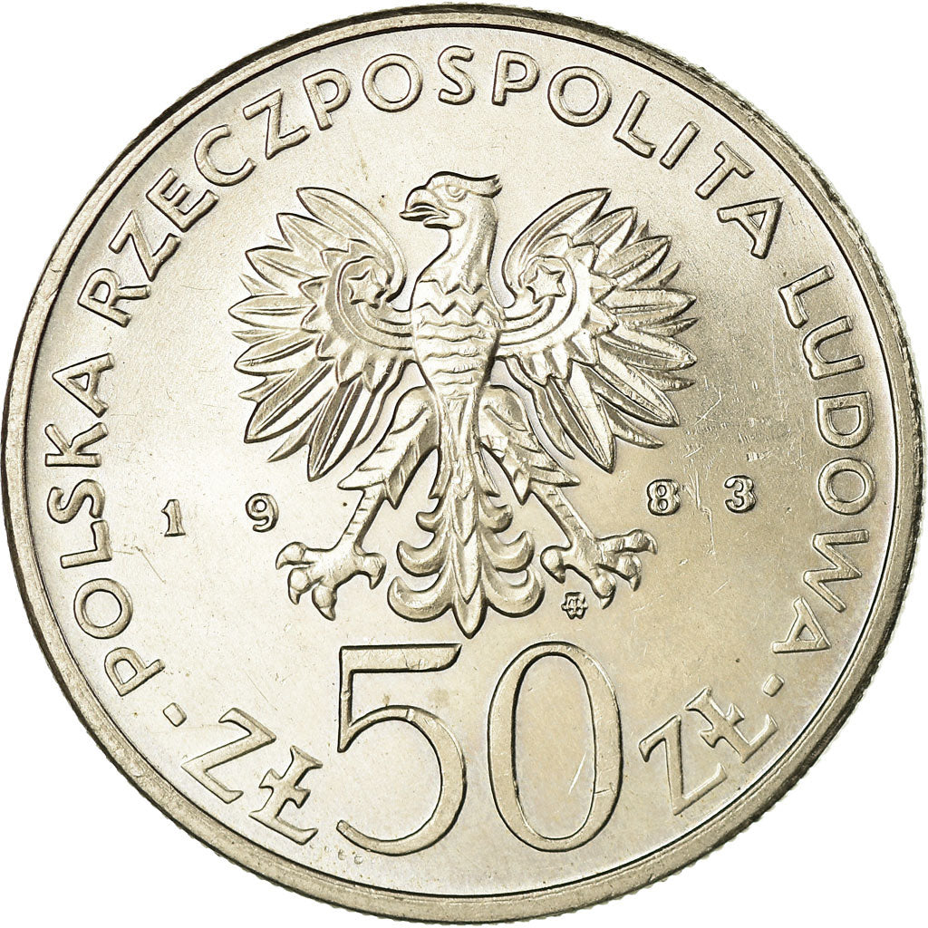 Coin, Poland, 150th Anniversary of Great Theater, 50 Zlotych, 1983, Warsaw