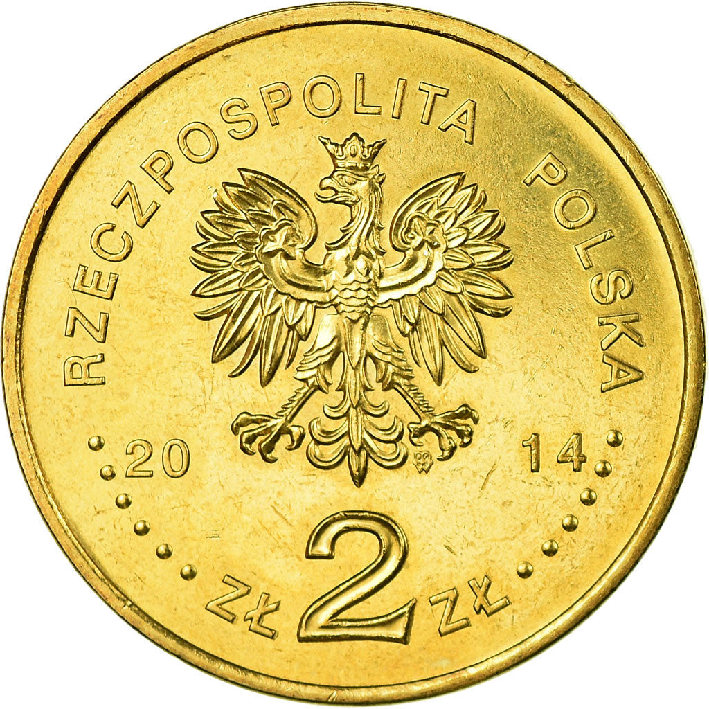 Coin, Poland, Jan Karski 100th Anniversary of birth, 2 Zlote, 2014, Warsaw