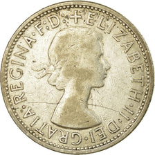 Coin, Australia, Elizabeth II, Florin, 1959, Melbourne, EF(40-45), Silver, KM:60