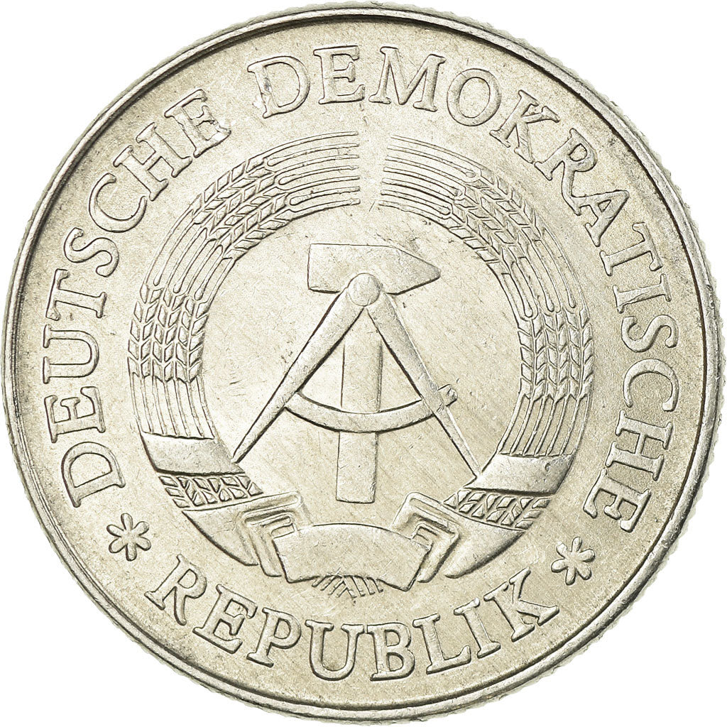 Coin, GERMAN-DEMOCRATIC REPUBLIC, 2 Mark, 1975, Berlin, EF(40-45), Aluminum