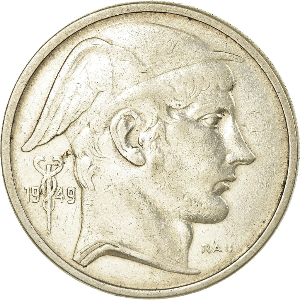 Moneta, Belgio, 50 Francs, 50 Frank, 1949, BB, Argento, KM:136.1