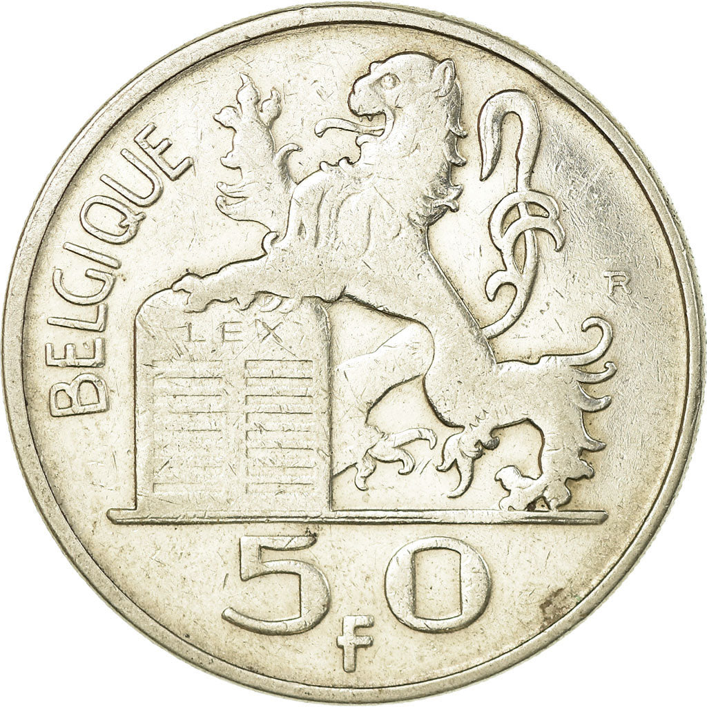 Moneta, Belgio, 50 Francs, 50 Frank, 1949, BB, Argento, KM:136.1