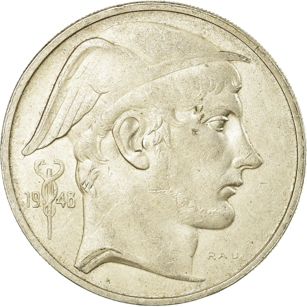 Monnaie, Belgique, 50 Francs, 50 Frank, 1948, TTB, Argent, KM:136.1