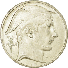 Coin, Belgium, 50 Francs, 50 Frank, 1948, EF(40-45), Silver, KM:137