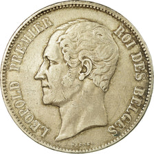 Coin, Belgium, Leopold I, 5 Francs, 5 Frank, 1850, VF(30-35), Silver, KM:17
