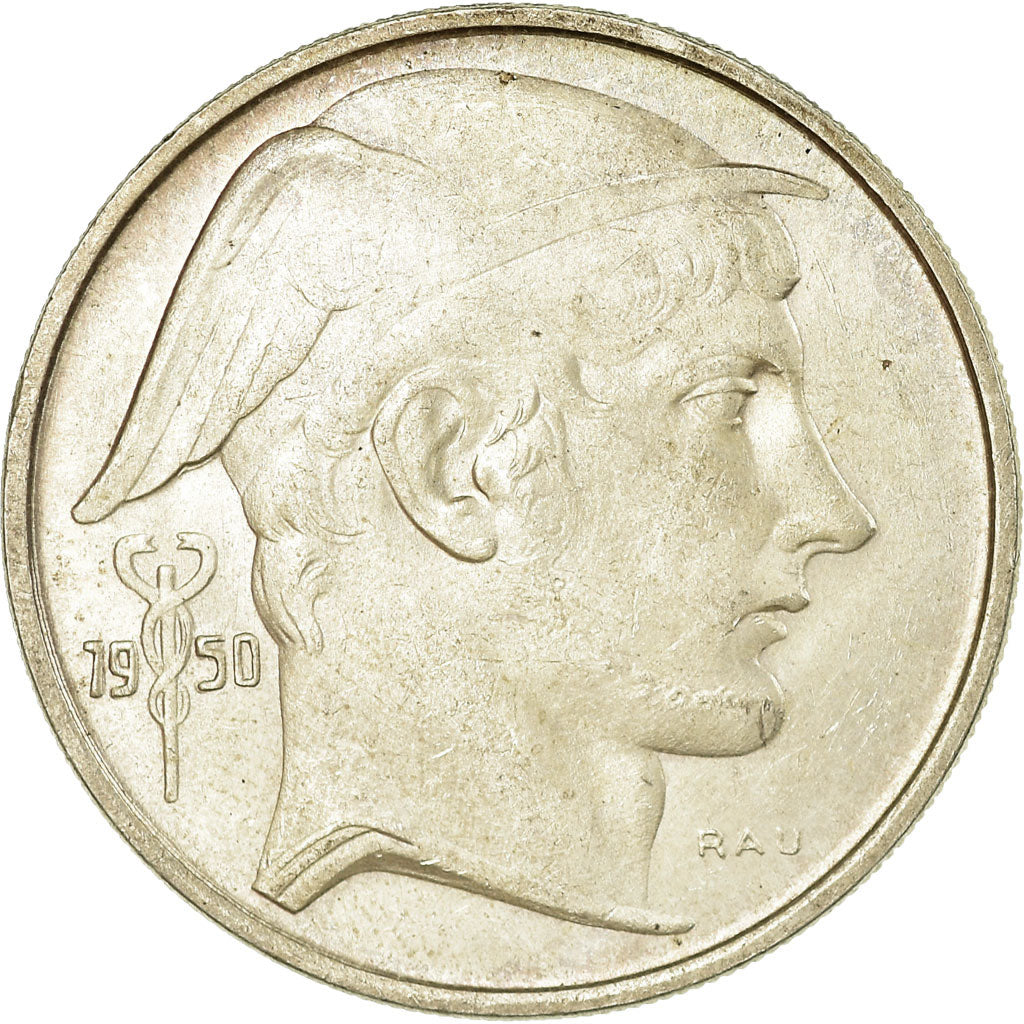 Coin, Belgium, 20 Francs, 20 Frank, 1950, EF(40-45), Silver, KM:140.2