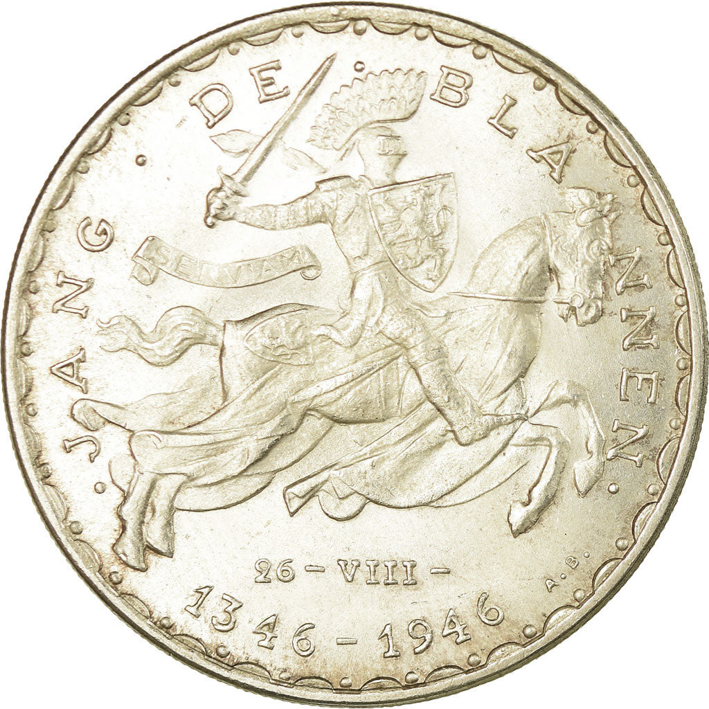 Münze, Luxemburg, Charlotte, 50 Francs, 1946, SS+, Silber, KM:48
