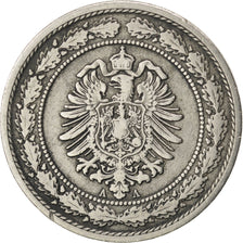 GERMANY - EMPIRE, 20 Pfennig, 1888, Berlin, KM #9.1, VF(30-35), Copper-Nickel,..