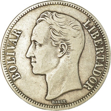 Monnaie, Venezuela, Gram 25, 5 Bolivares, 1936, TTB, Argent, KM:24.2
