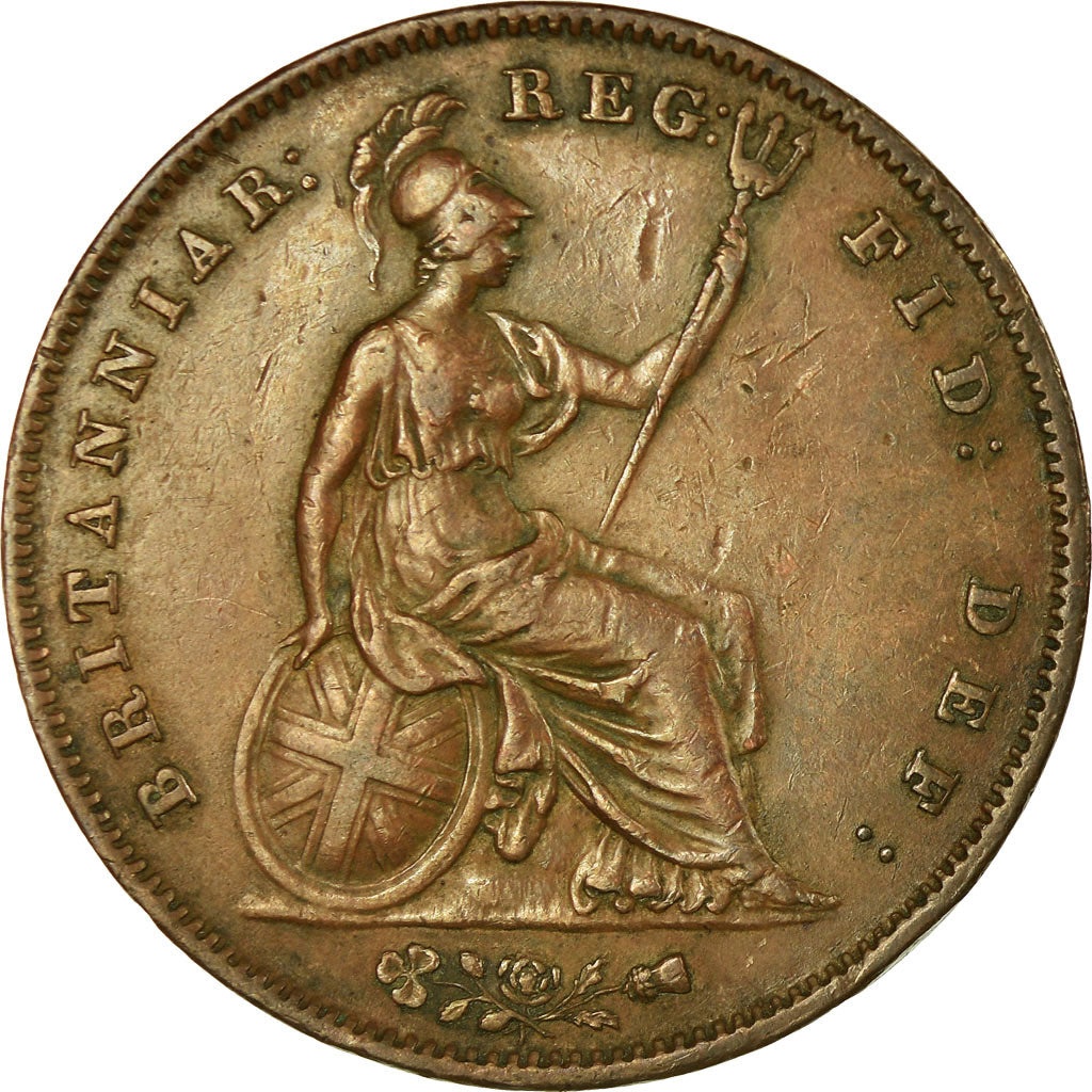 Monnaie, Grande-Bretagne, Victoria, Penny, 1851, TTB+, Cuivre, KM:739