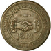 Moneda, Gran Bretaña, Warwickshire, Birmingham & Risca, Penny Token, 1812, BC+