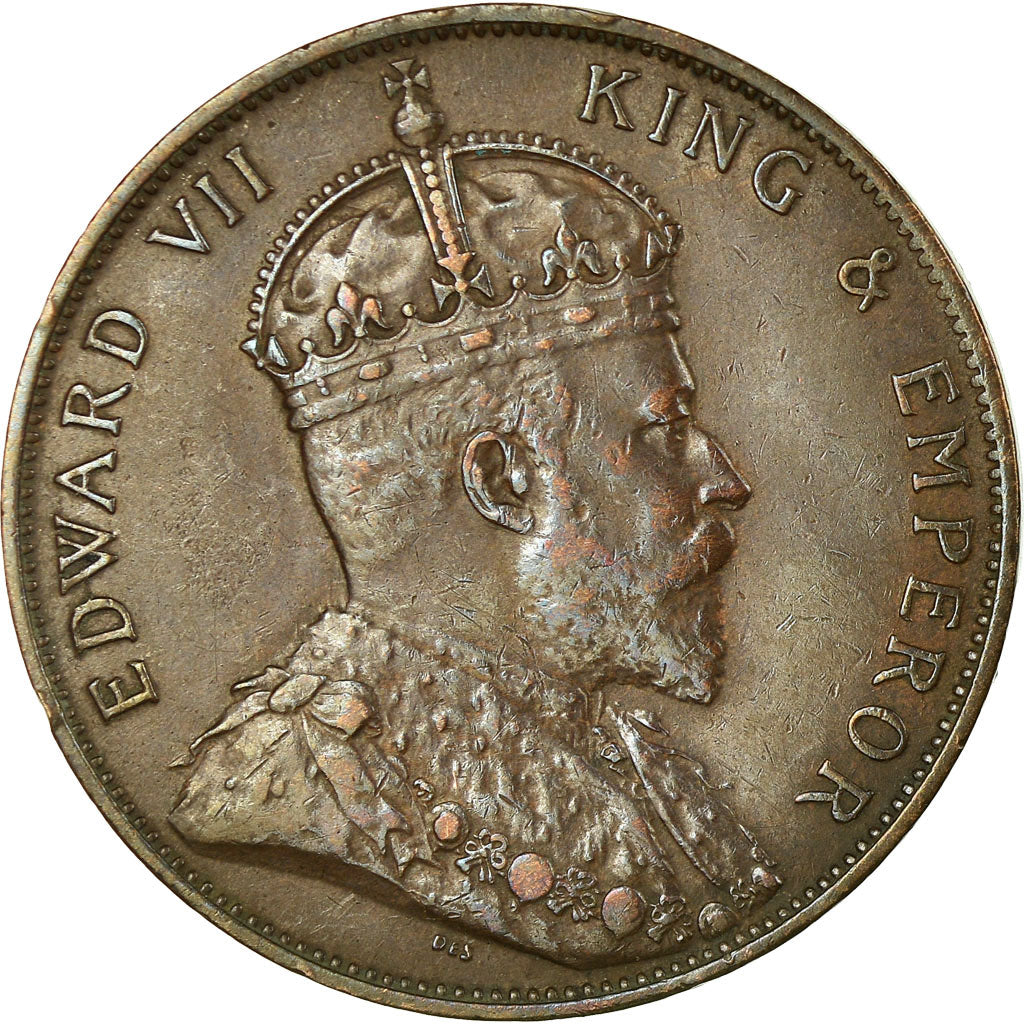 Coin, Jersey, Edward VII, 1/12 Shilling, 1909, AU(50-53), Bronze, KM:10