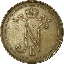 Coin, Finland, Nicholas II, 10 Pennia, 1897, EF(40-45), Copper, KM:14