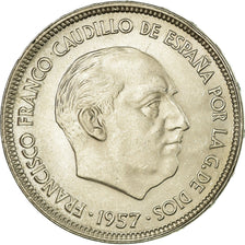 Coin, Spain, Caudillo and regent, 25 Pesetas, 1967, EF(40-45), Copper-nickel