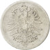 GERMANY - EMPIRE, Mark, 1876, Stuttgart, KM #7, VF(20-25), Silver, 24, 5.25