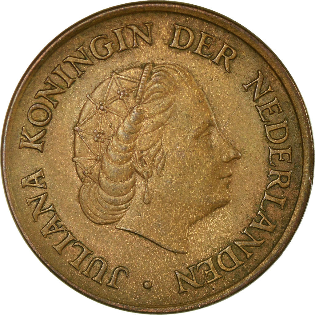 Coin, Netherlands, Juliana, 5 Cents, 1973, VF(30-35), Bronze, KM:181
