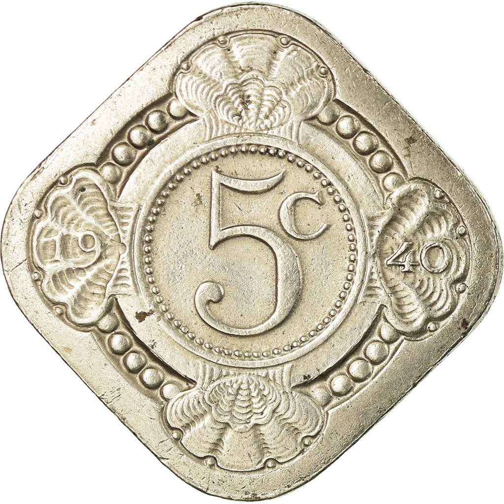 Monnaie, Pays-Bas, Wilhelmina I, 5 Cents, 1940, TTB, Copper-nickel, KM:153