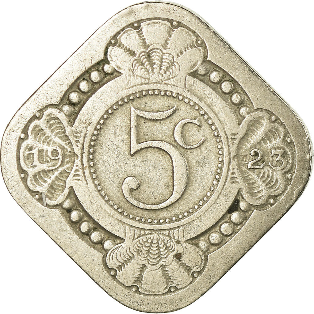 Munten, Nederland, Wilhelmina I, 5 Cents, 1923, ZF, Copper-nickel, KM:153