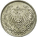 Coin, GERMANY - EMPIRE, 1/2 Mark, 1906, Munich, AU(55-58), Silver, KM:17