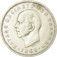 Coin, Greece, Paul I, 20 Drachmai, 1960, EF(40-45), Silver, KM:85