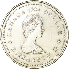 Coin, Canada, Elizabeth II, Dollar, 1984, Royal Canadian Mint, Ottawa