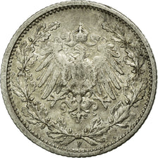 Moneta, GERMANIA - IMPERO, 1/2 Mark, 1912, Stuttgart, BB, Argento, KM:17