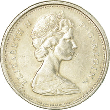 Coin, Canada, Elizabeth II, 25 Cents, 1965, Royal Canadian Mint, Ottawa
