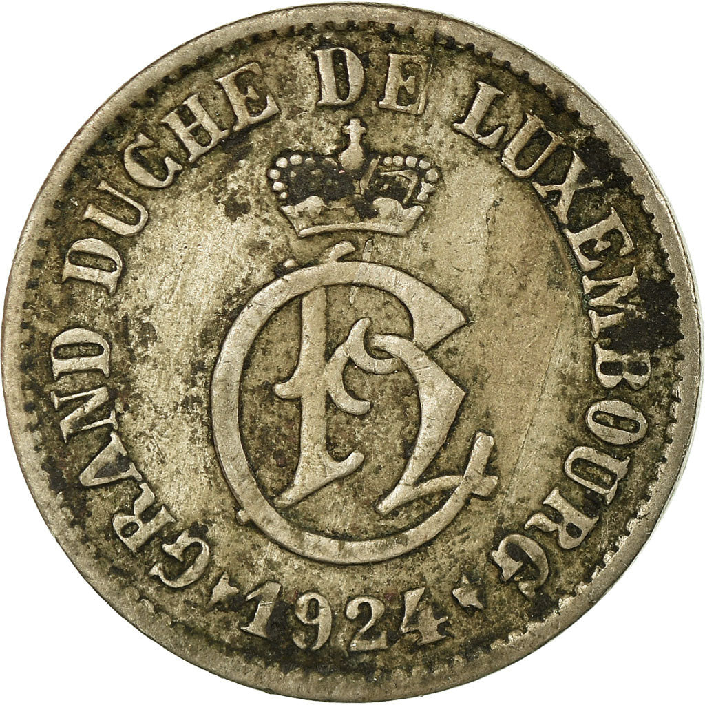 Coin, Luxembourg, Charlotte, 5 Centimes, 1924, VF(30-35), Copper-nickel, KM:33