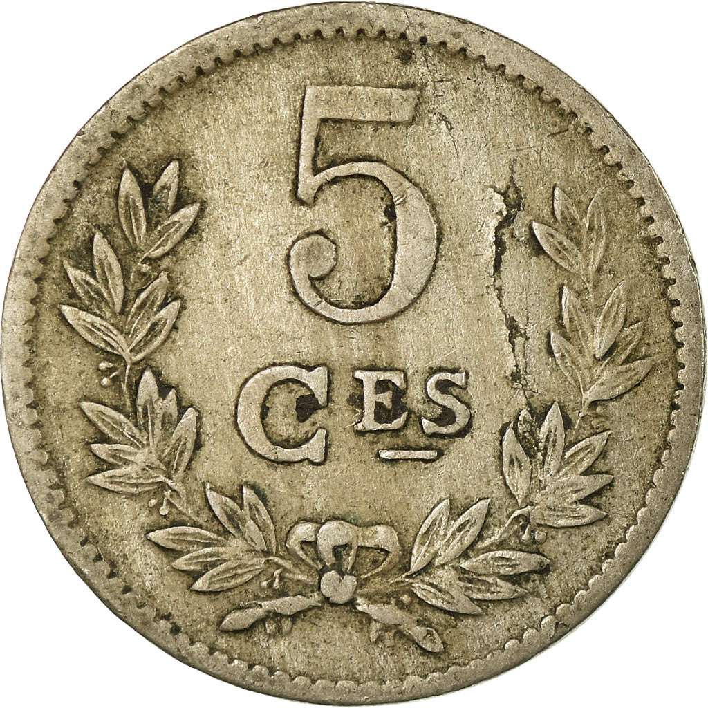 Coin, Luxembourg, Charlotte, 5 Centimes, 1924, VF(30-35), Copper-nickel, KM:33