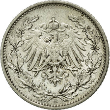 Monnaie, GERMANY - EMPIRE, 1/2 Mark, 1912, Muldenhütten, TTB+, Argent, KM:17