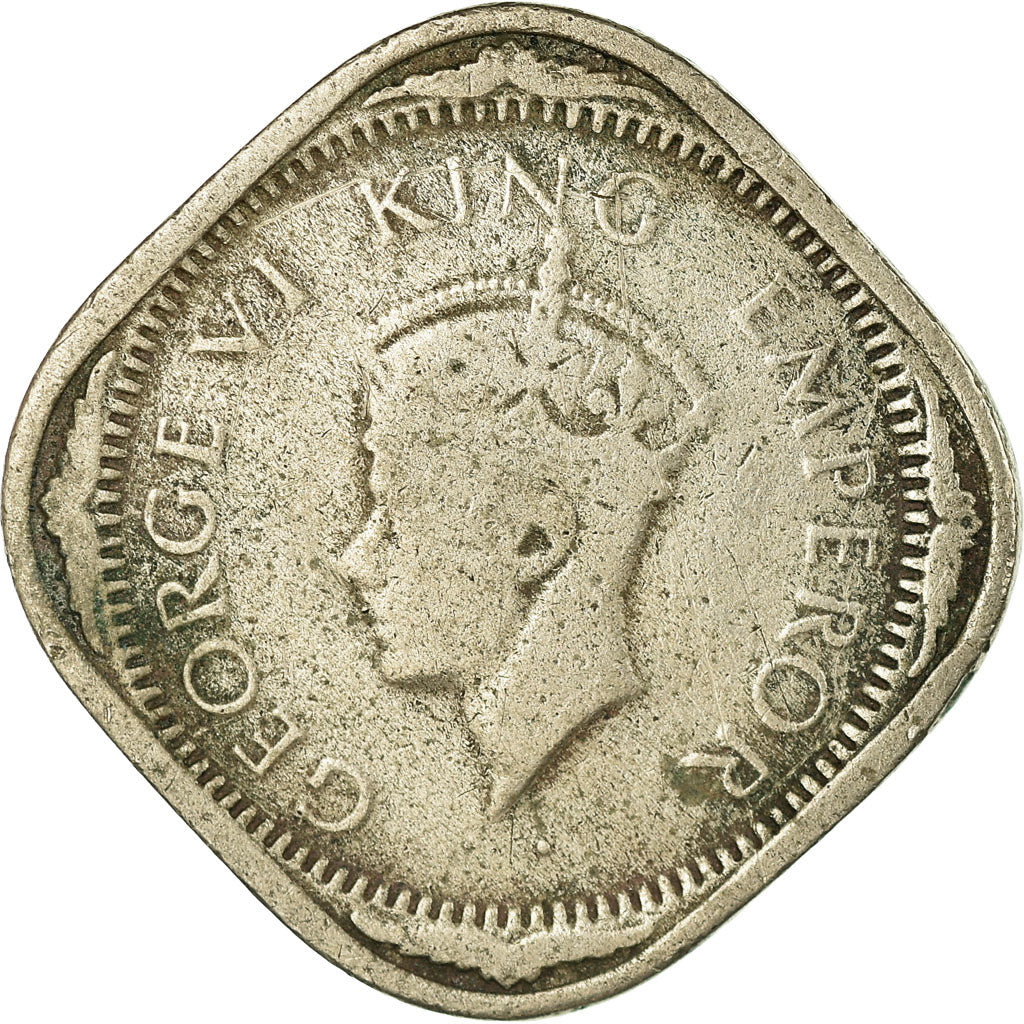 Moneta, INDIA - BRITANNICA, George VI, 2 Annas, 1940, MB, Rame-nichel, KM:542