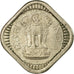 Munten, INDIAASE REPUBLIEK, 5 Naye Paise, 1957, ZF, Copper-nickel, KM:16