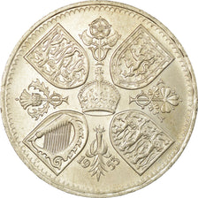 Münze, Großbritannien, Elizabeth II, Crown, 1953, SS+, Copper-nickel, KM:894