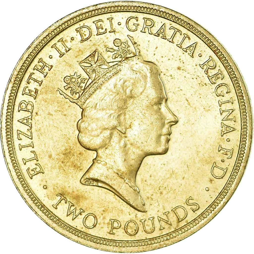 Coin, Great Britain, Elizabeth II, 2 Pounds, 1986, VF(30-35), Nickel-brass