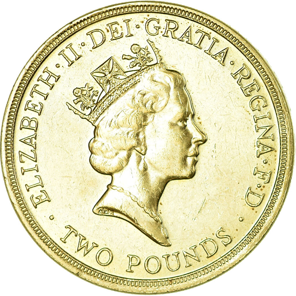 Coin, Great Britain, Elizabeth II, 2 Pounds, 1986, EF(40-45), Nickel-brass