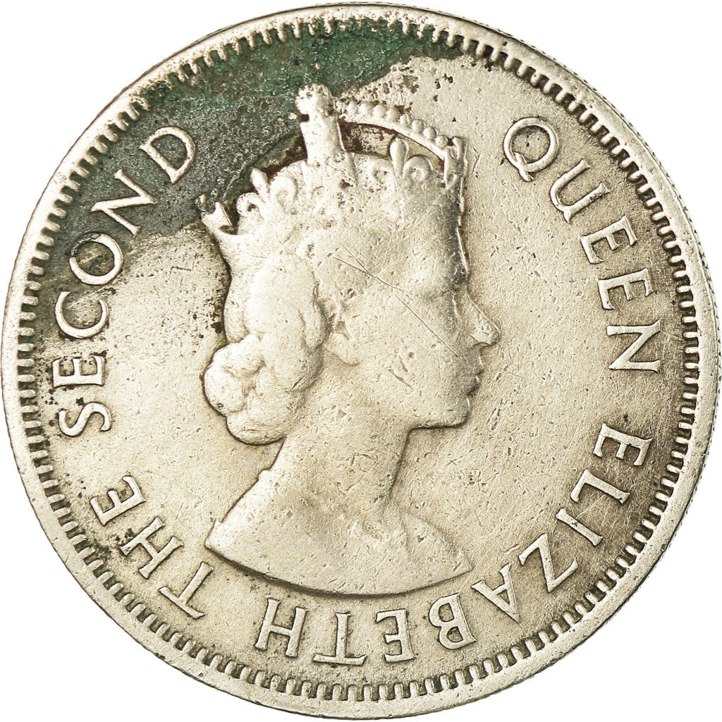 Coin, MALAYA & BRITISH BORNEO, 20 Cents, 1954, VF(30-35), Copper-nickel, KM:3
