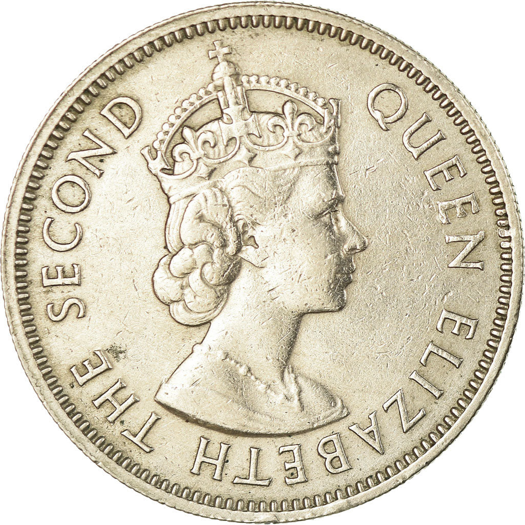 Coin, MALAYA & BRITISH BORNEO, 20 Cents, 1956, EF(40-45), Copper-nickel, KM:3