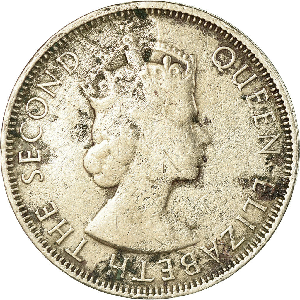 Monnaie, MALAYA & BRITISH BORNEO, 50 Cents, 1954, TB, Copper-nickel, KM:4.1