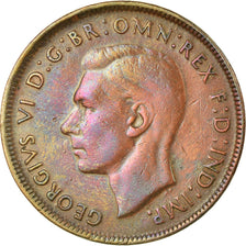 Coin, Australia, George VI, Penny, 1945, EF(40-45), Bronze, KM:36