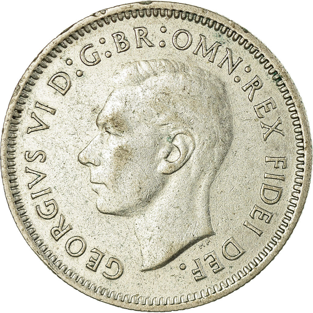 Coin, Australia, George VI, Sixpence, 1951, EF(40-45), Silver, KM:45