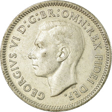 Coin, Australia, George VI, Sixpence, 1951, EF(40-45), Silver, KM:45