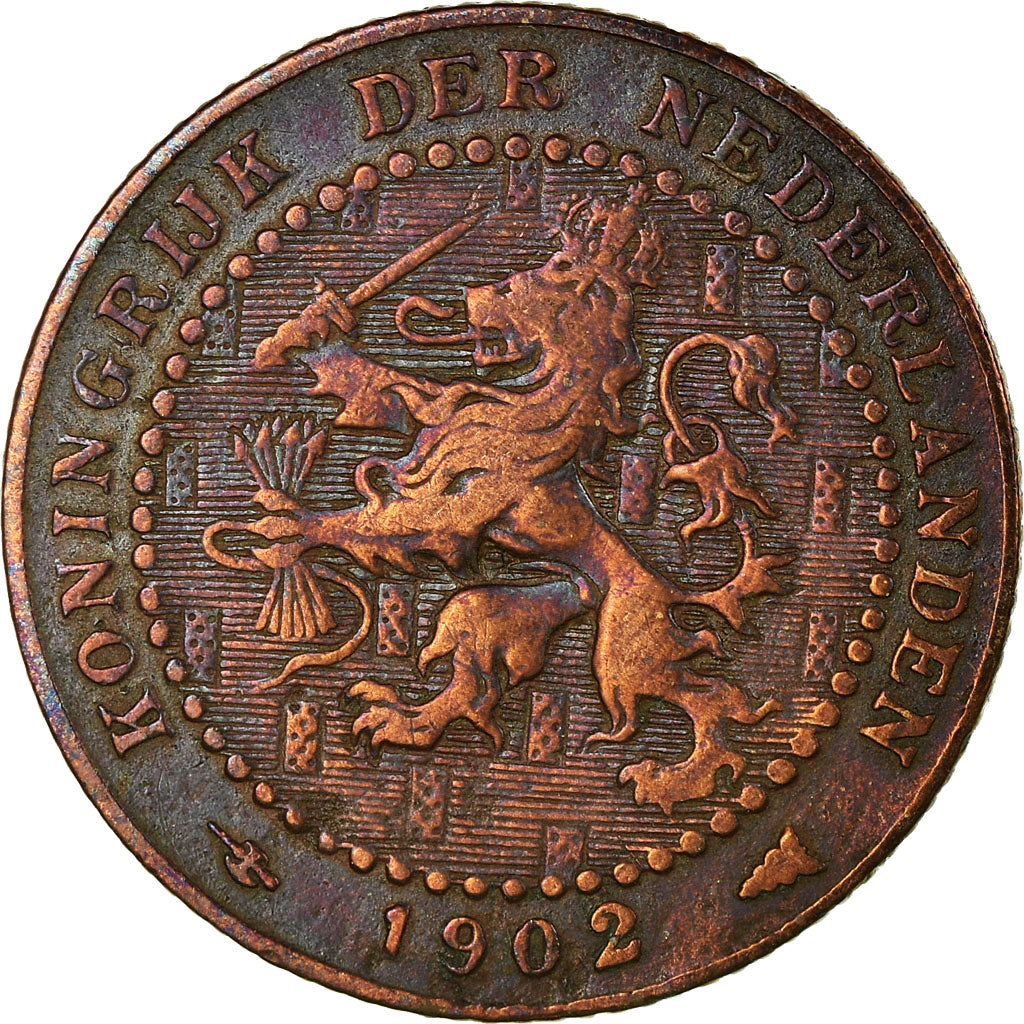 Münze, Niederlande, Wilhelmina I, Cent, 1902, S, Bronze, KM:132.1